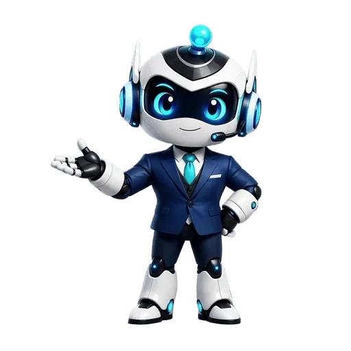 Atlas AI assistant standing on the WebElevated AI globe