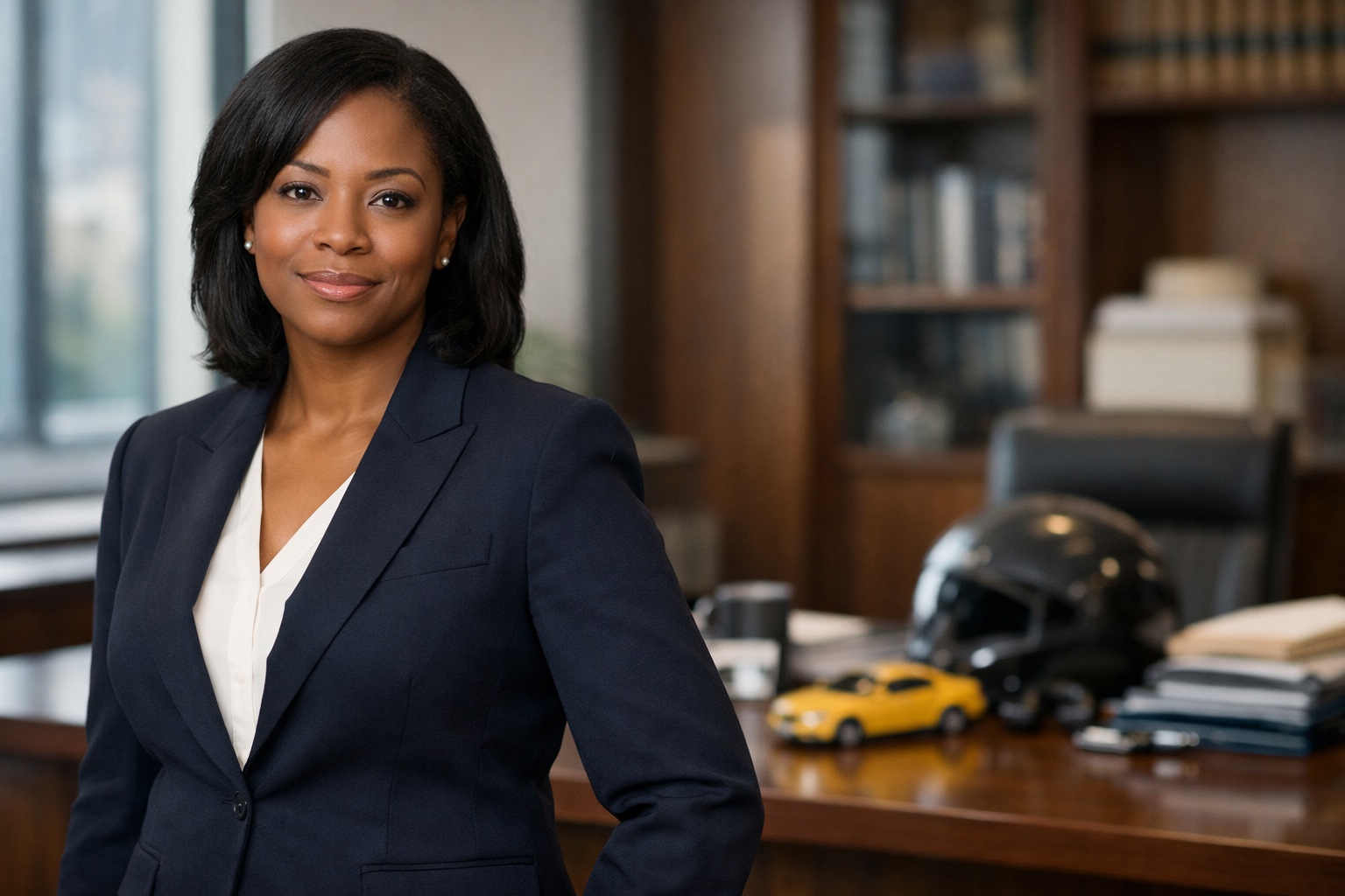 Personal injury attorney consulting with a client